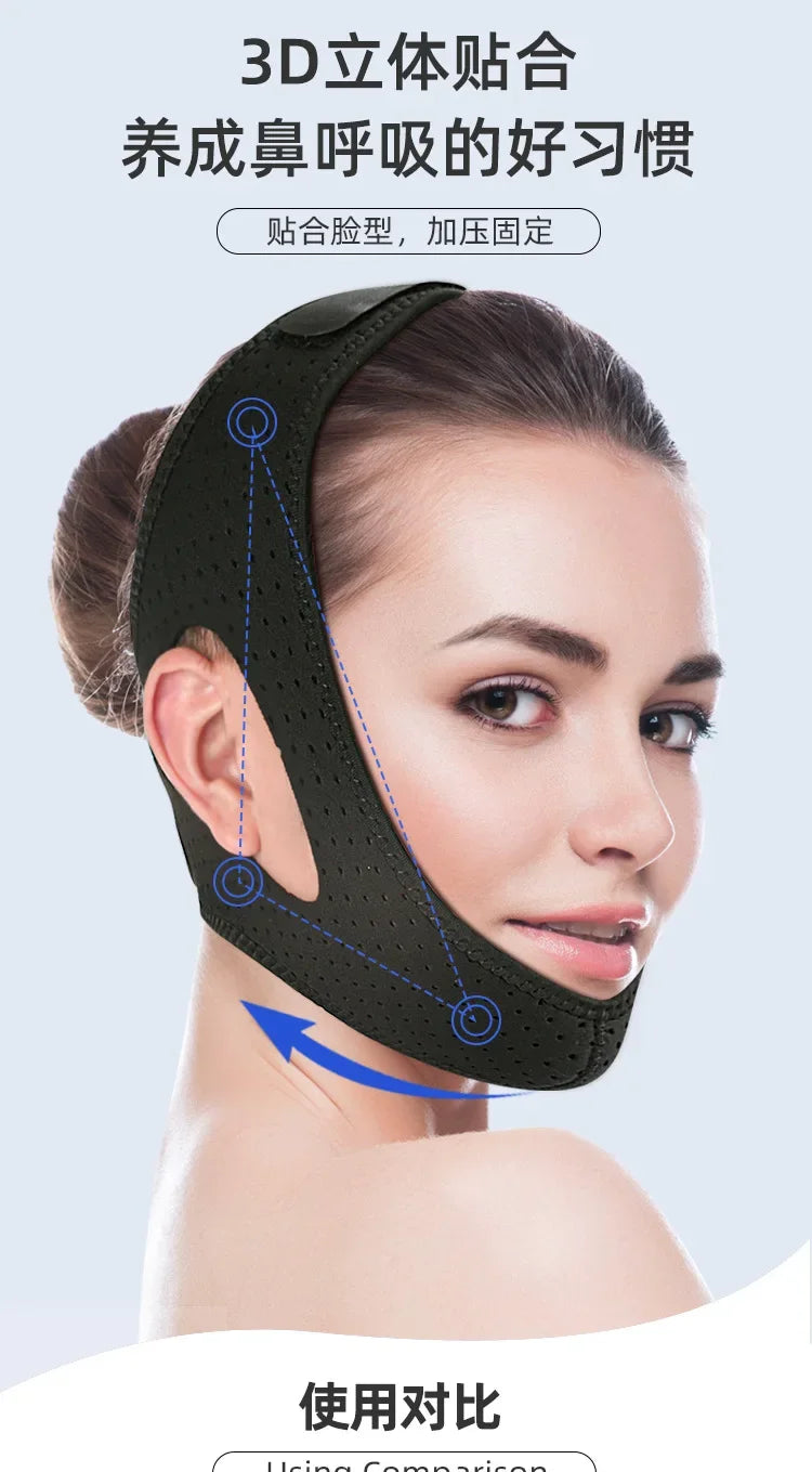 Anti Snore Chin Strap For Sleep Support And Snoring Reduction