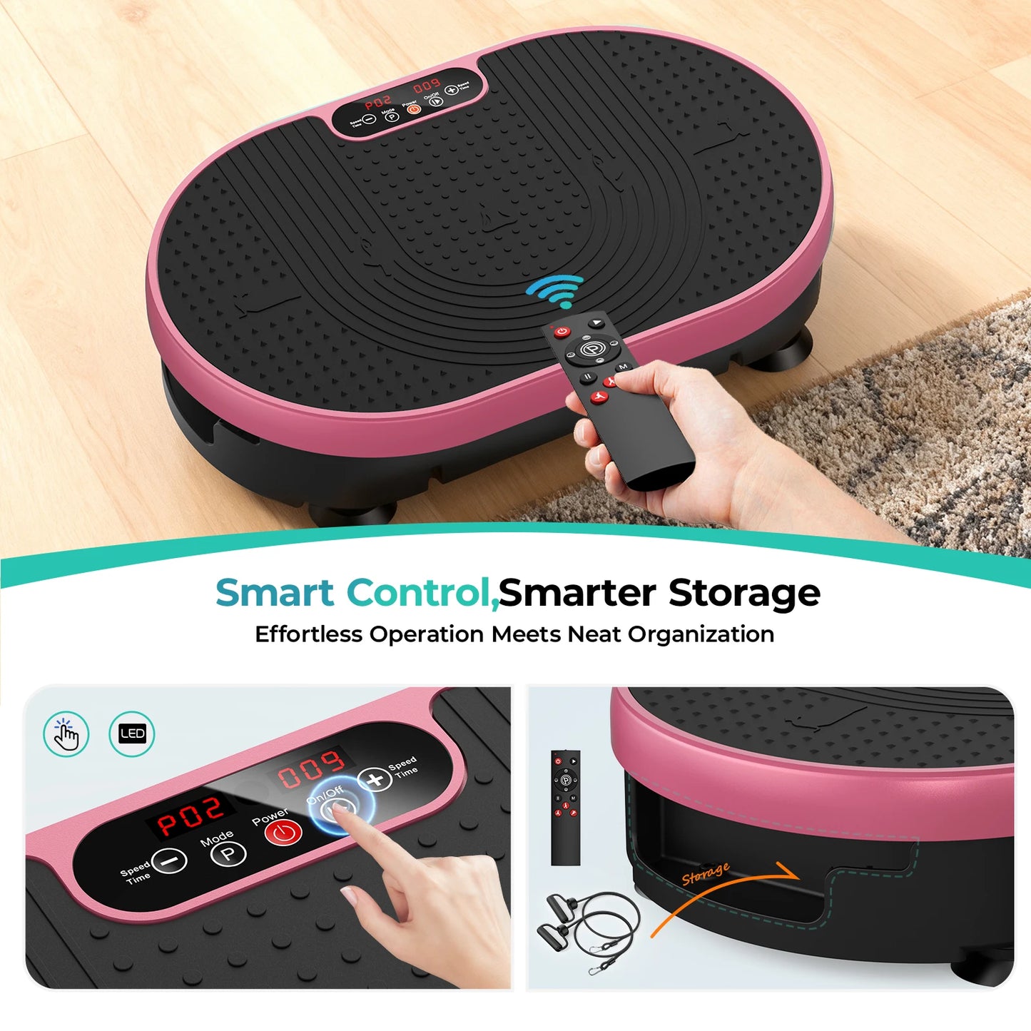 HTM Vibration Plate With Remote Control 120 Speed Levels