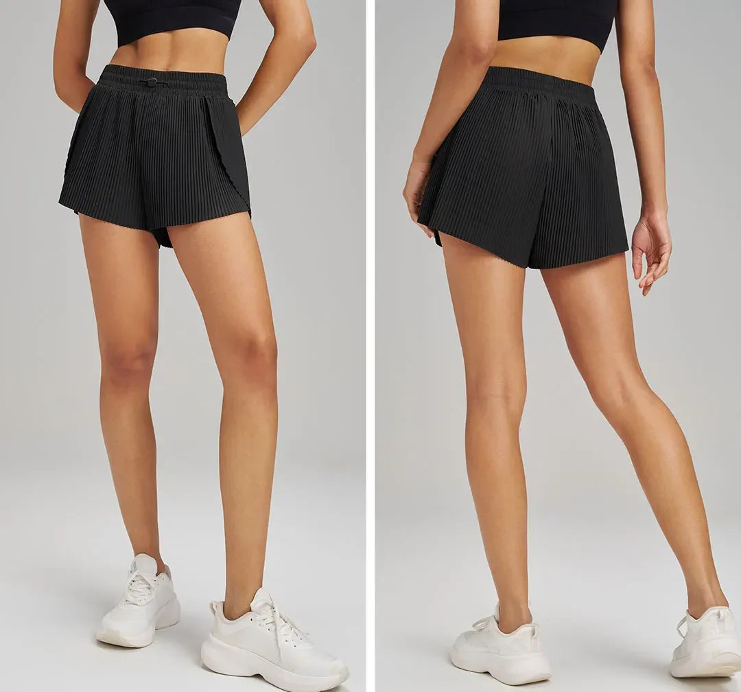 Sports Outdoor Yoga Shorts Skirt Set Breathable Quick Dry