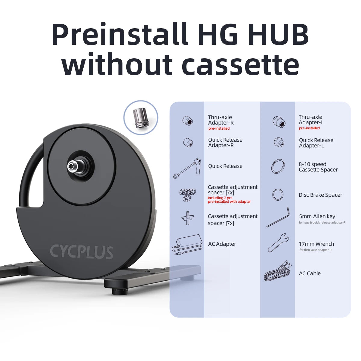 Cycplus R200 Smart Bike Trainer 2200W Indoor Power ANT Plus And BLE 5.0 Compatible For Precision Studio Workouts