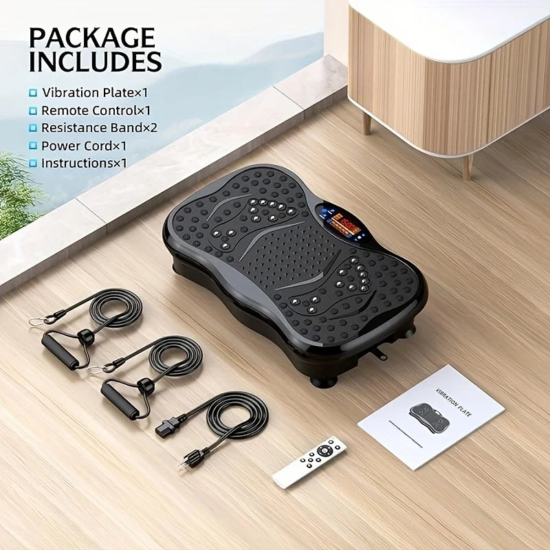 BZEQ Exercise Machine With Resistance Bands And Vibration Platform USB