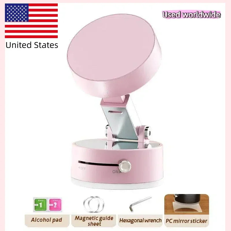 Vacuum Magnetic Phone Mount With Foldable Selfie Stick For Travel IPhone Pro Holder