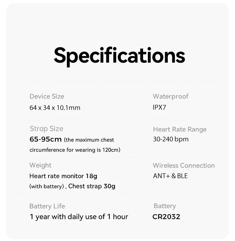 iGPSPORT HR50 Heart Rate Sensor IPX7 Waterproof For Bike Computer And Running