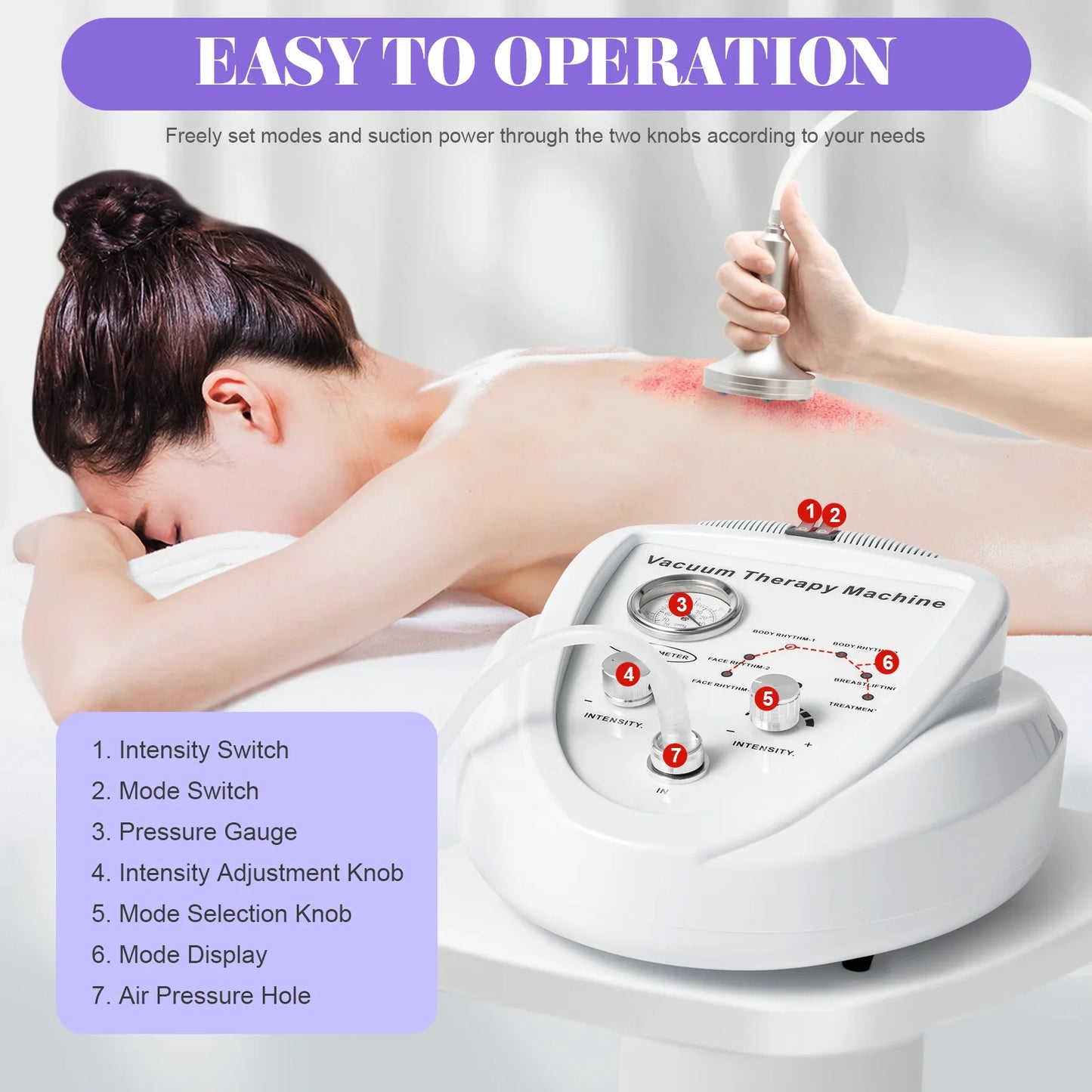 Vacuum Therapy Machine With 24 Cups And 3 Pumps For Body Shaping And Cupping Massage