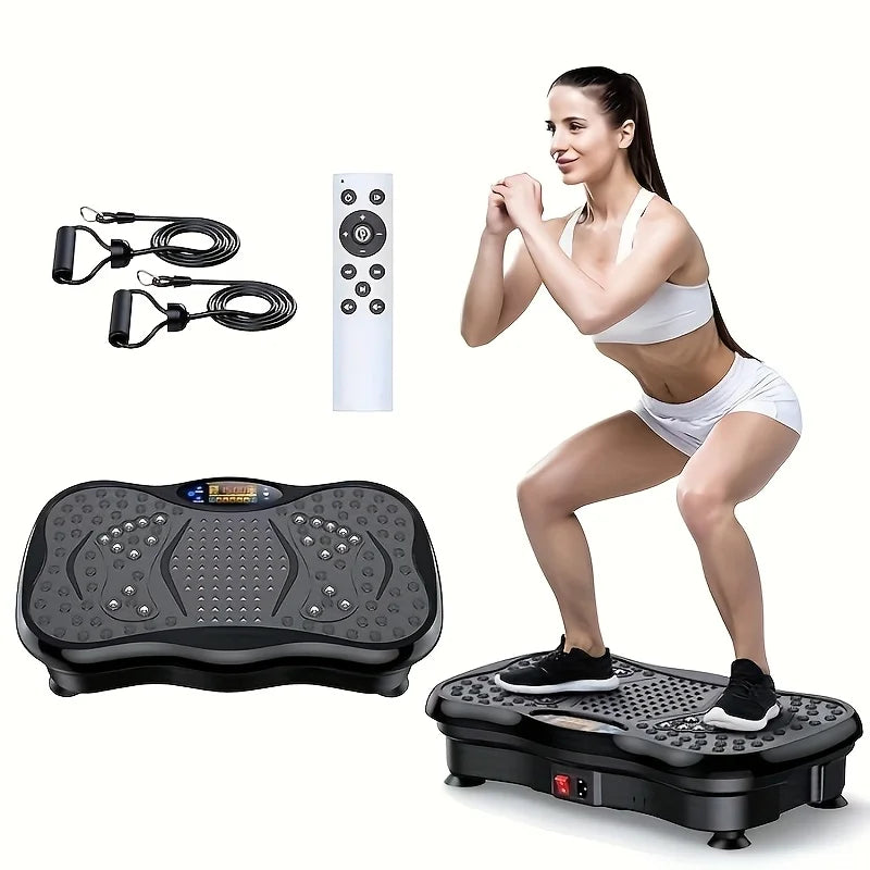 BZEQ Exercise Machine With Resistance Bands And Vibration Platform USB