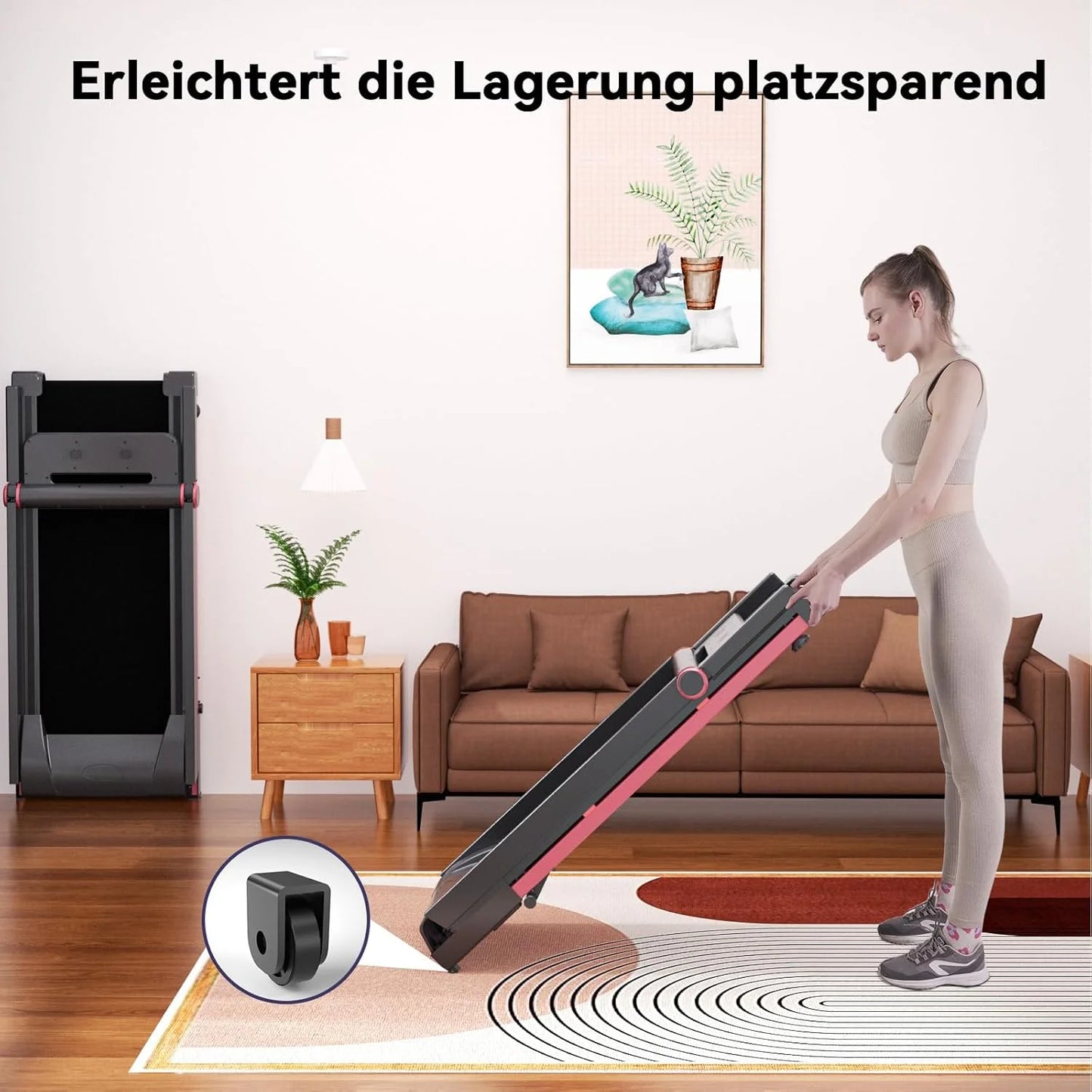 Superun Three Point Five HP Foldable Treadmill 6 Percent Incline