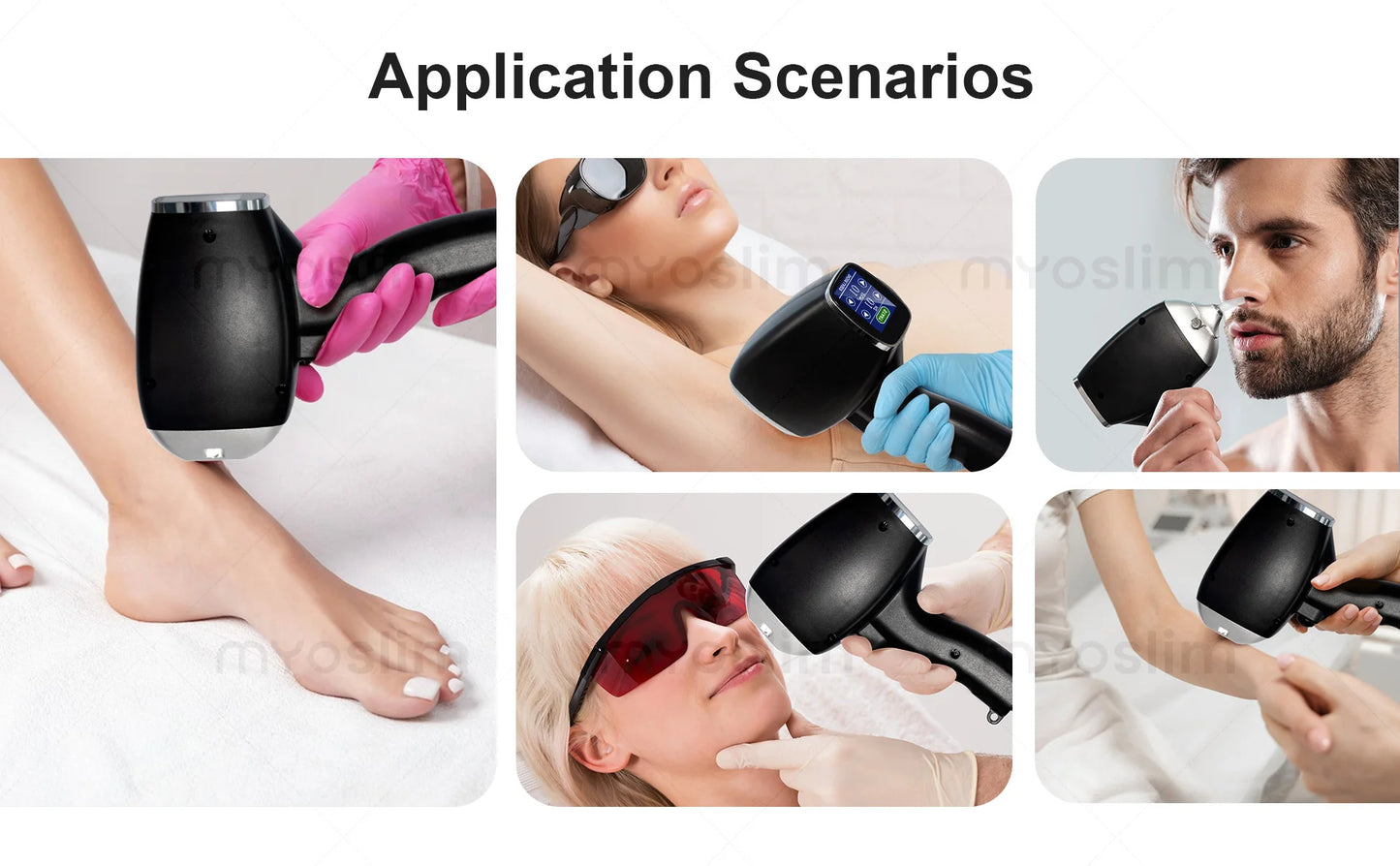 MYOSLIM Diode Laser Hair Removal Device Soprano 4 Wave 755 940 1064 808nm CE