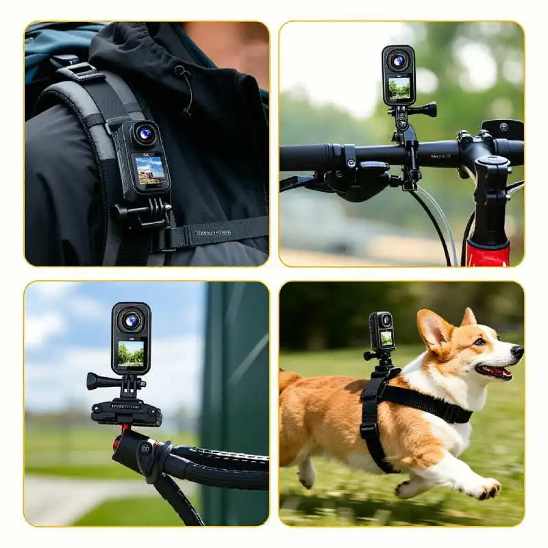 5K Action Camera Wearable Pendant 130 Degree Wide Angle Vlog