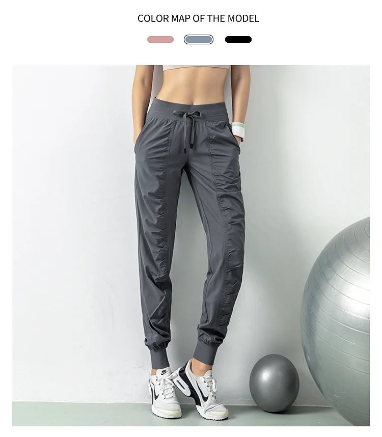 CZGUKE Women's Quick Dry Drawstring Joggers With Pockets