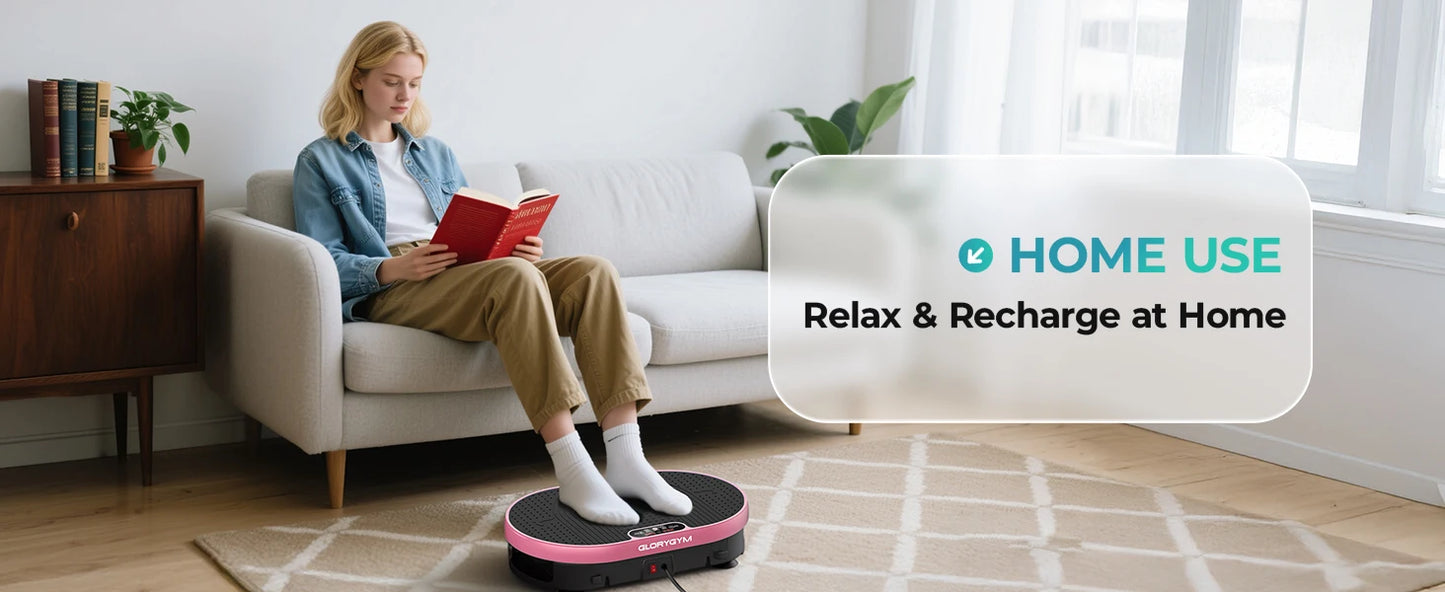 HTM Vibration Plate With Remote Control 120 Speed Levels