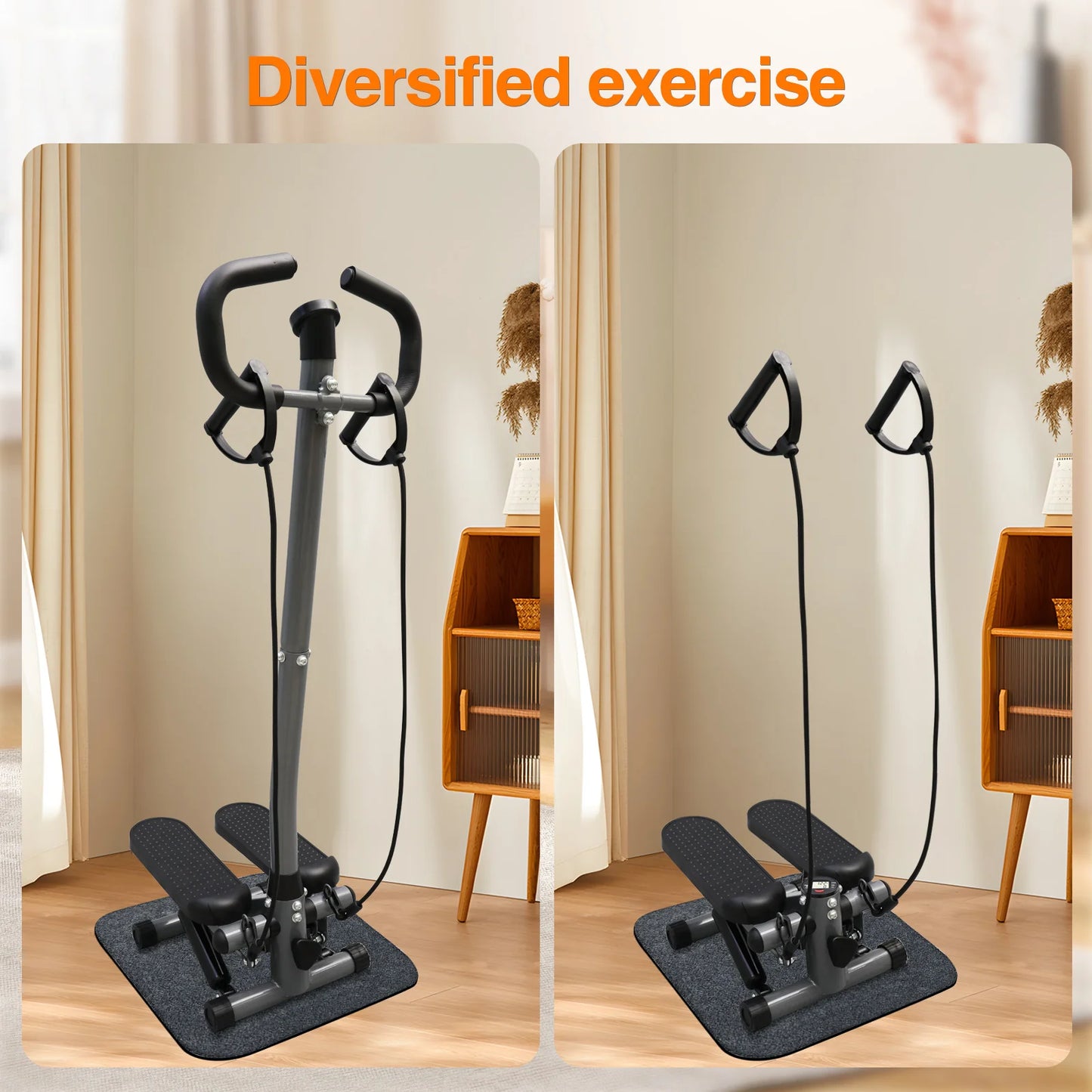NON Exercise Stepper With LCD Monitor For Home Gym Cardio