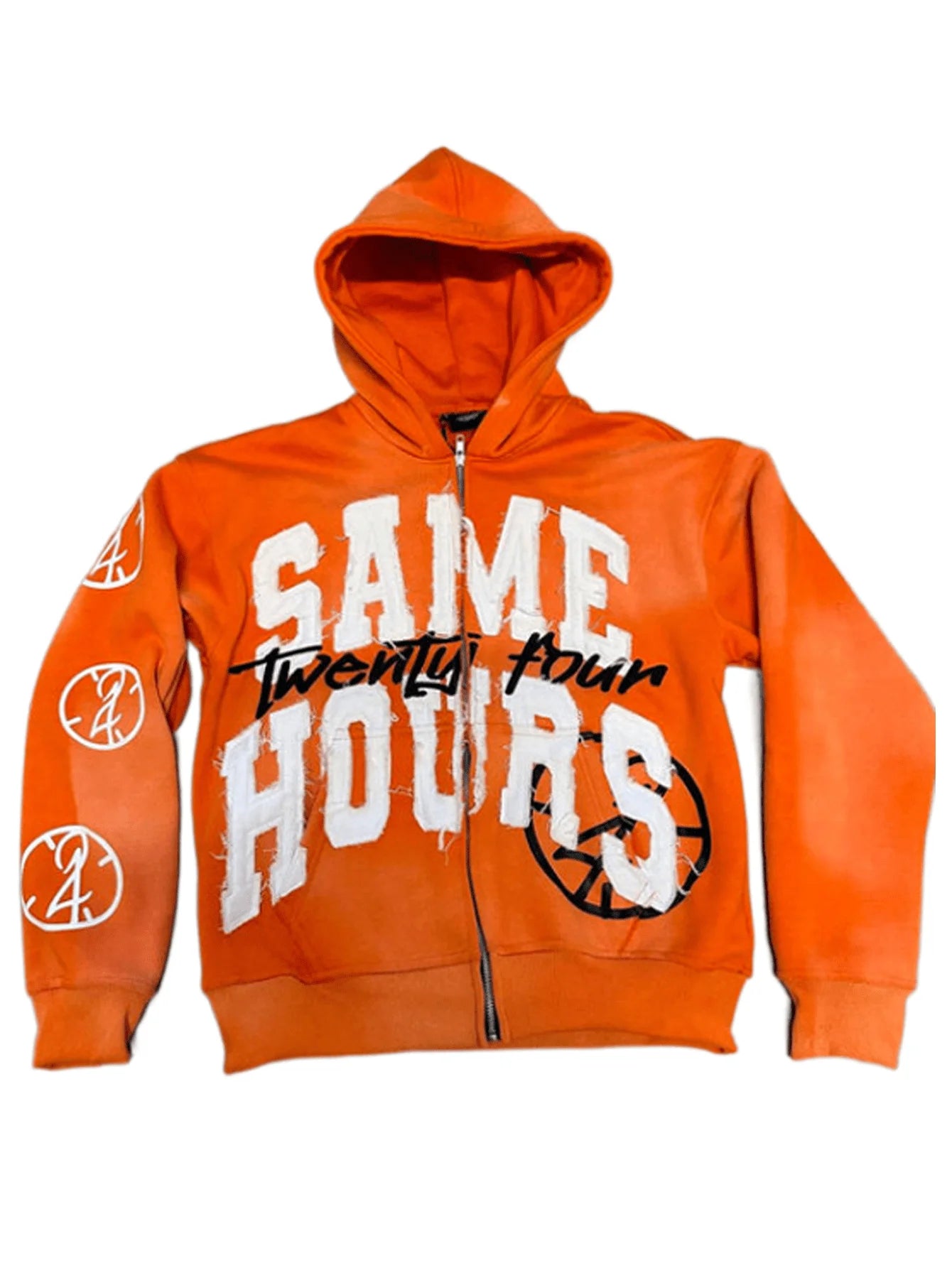 Graphic Zip Up Hoodie Streetwear Sweatshirt Oversized Aesthetic