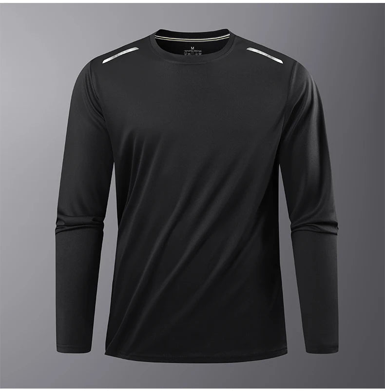 Ippolich Reflective Sport Gym T Shirt Men Quick Dry Top