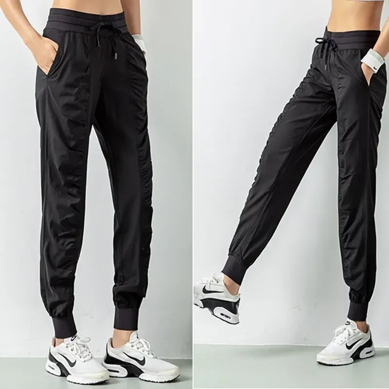 CZGUKE Women's Quick Dry Drawstring Joggers With Pockets