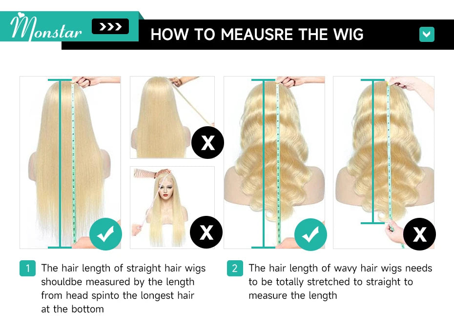 Monstar 360 Lace Frontal Wig HD Body Wave Remy Hair