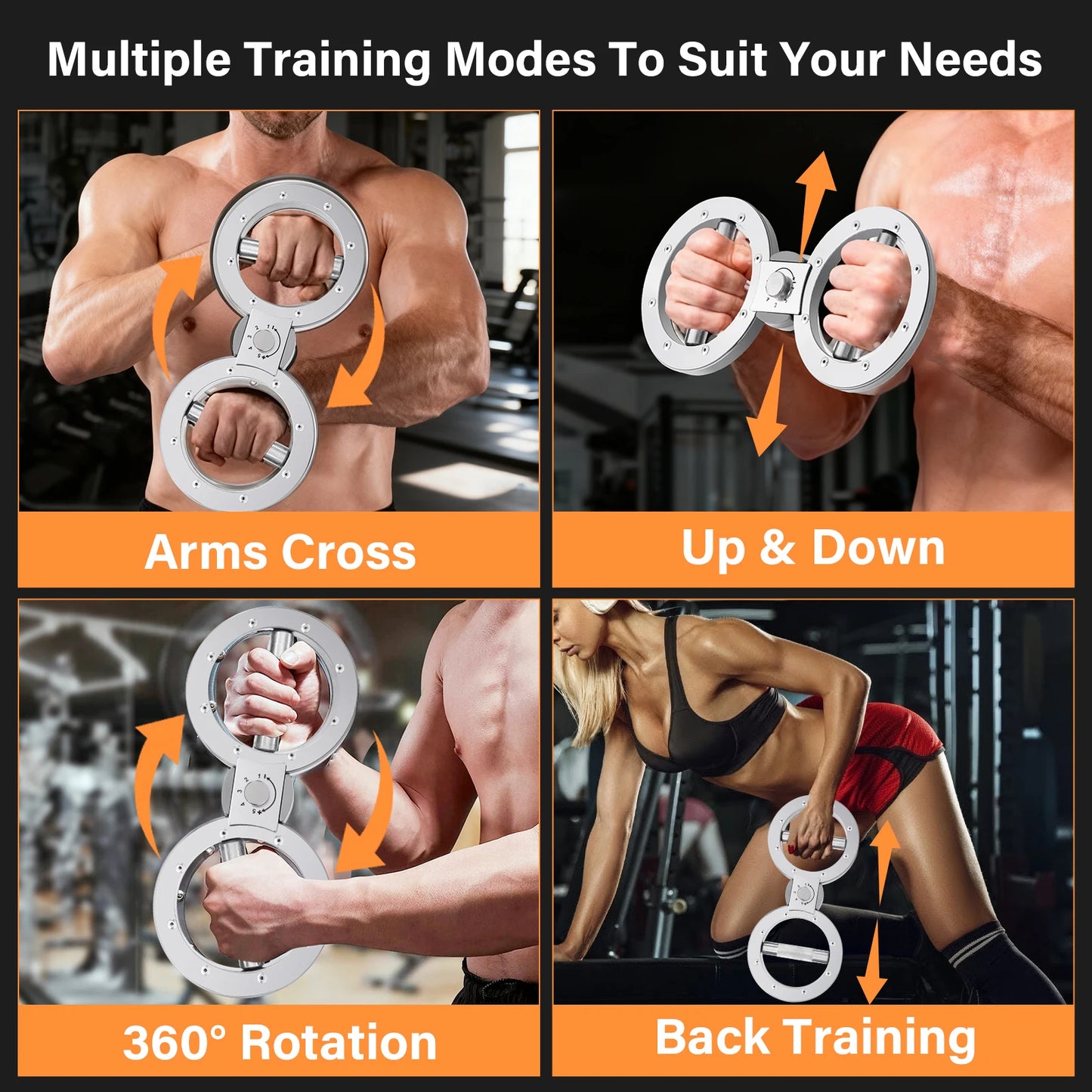 Rotator Multifunctional Grip Strength Trainer Adjustable 8 to 15 Pounds