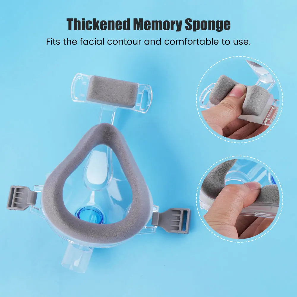 CPAP Apnea Mask For Auto Breathing Machine With Headgear