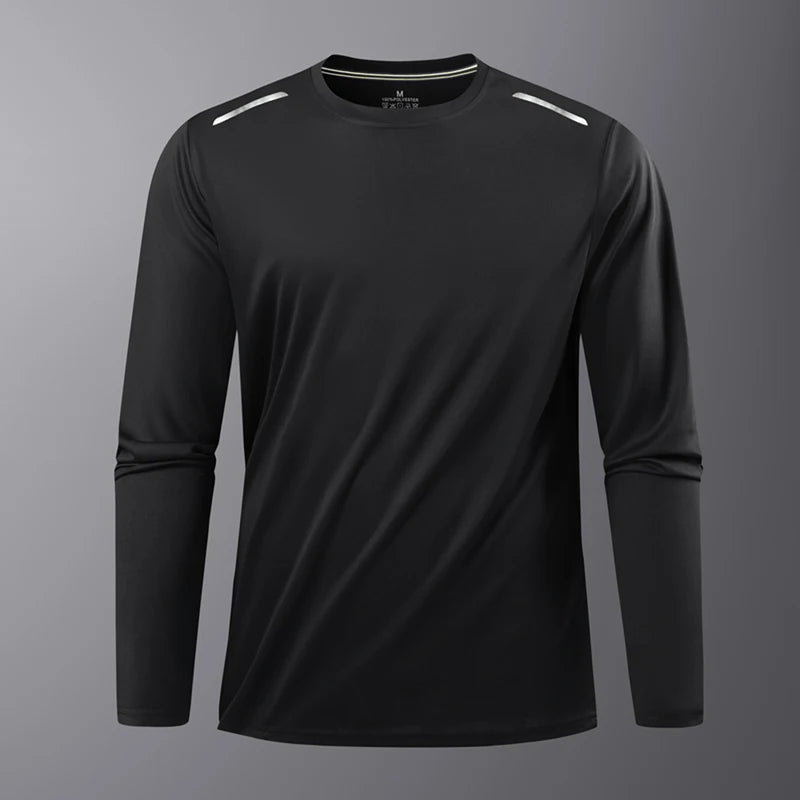 Ippolich Reflective Sport Gym T Shirt Men Quick Dry Top
