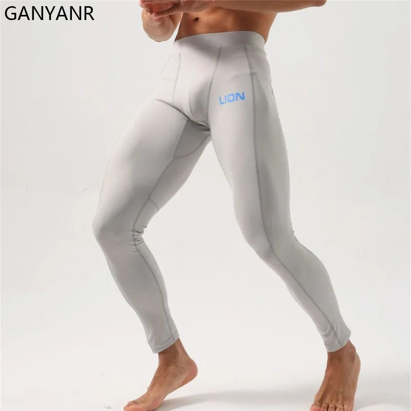GANYANR Men Running Sets Sports Tracksuit For Fitness And Training