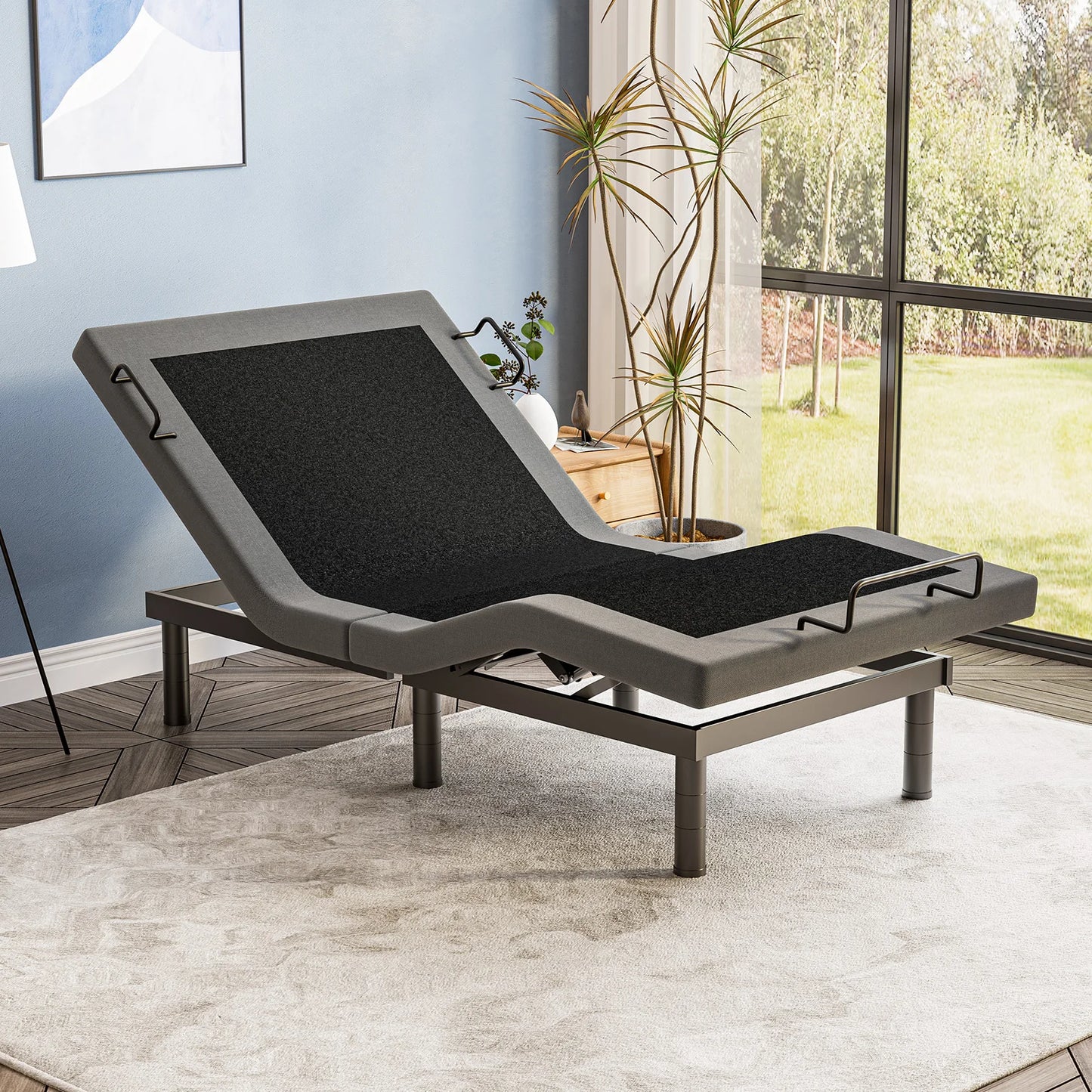 Furgle Adjustable Bed Frame With Remote Control For Comfort