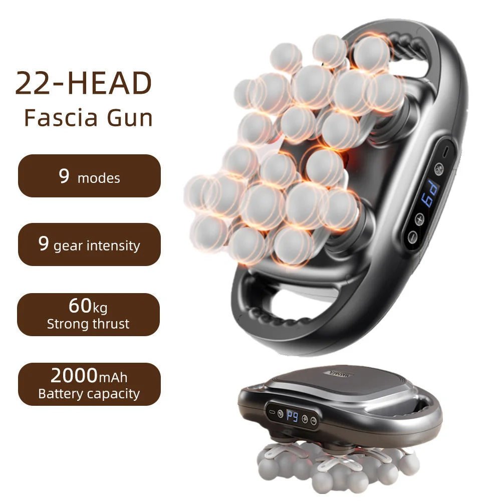 Foreverlily 22-Head Fascia Gun High-Frequency Massager