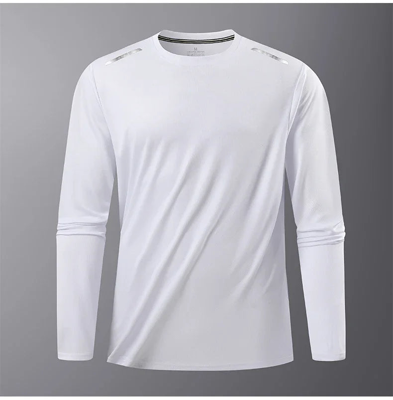 Ippolich Reflective Sport Gym T Shirt Men Quick Dry Top