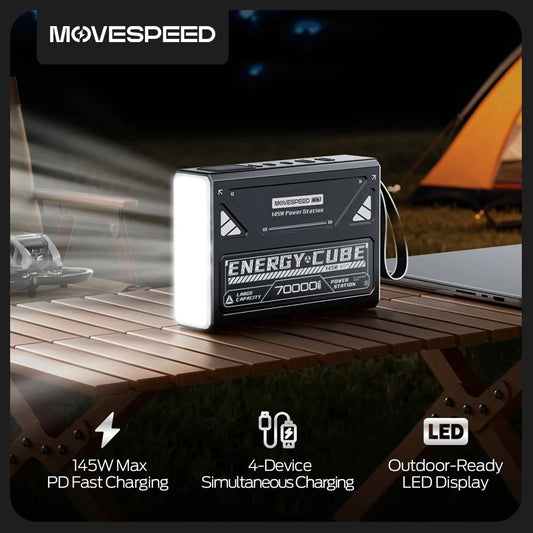 MOVESPEED Z70 Pro 140W PowerBank 70000mAh PD Fast Charger Laptop