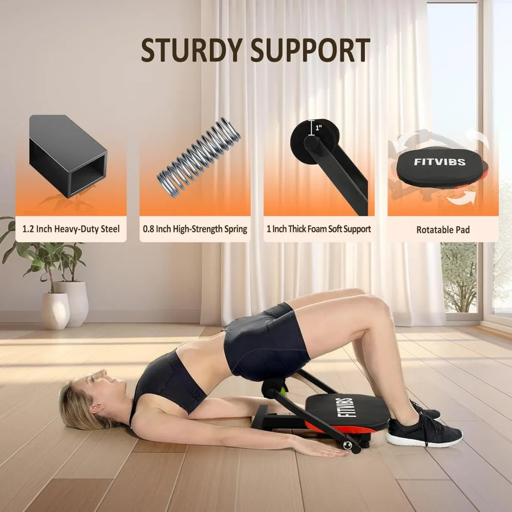 Adjustable Ab Crunch Machine With Resistance Bands Full Body Workout