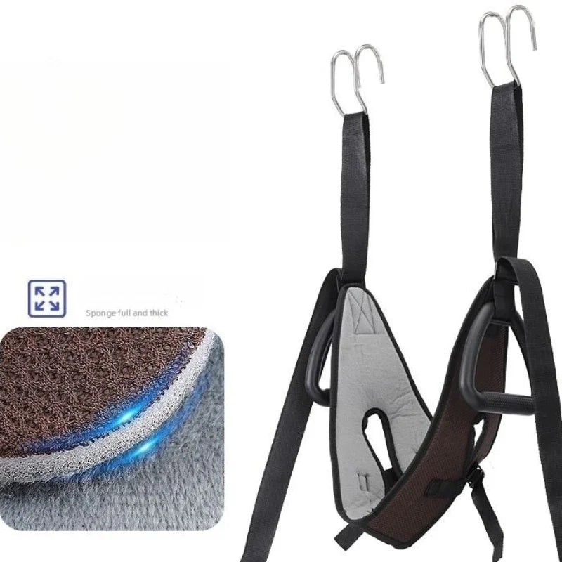 Cervical Traction Neck Stretching Device With Suspension Belt For At Home Therapy And Posture Support