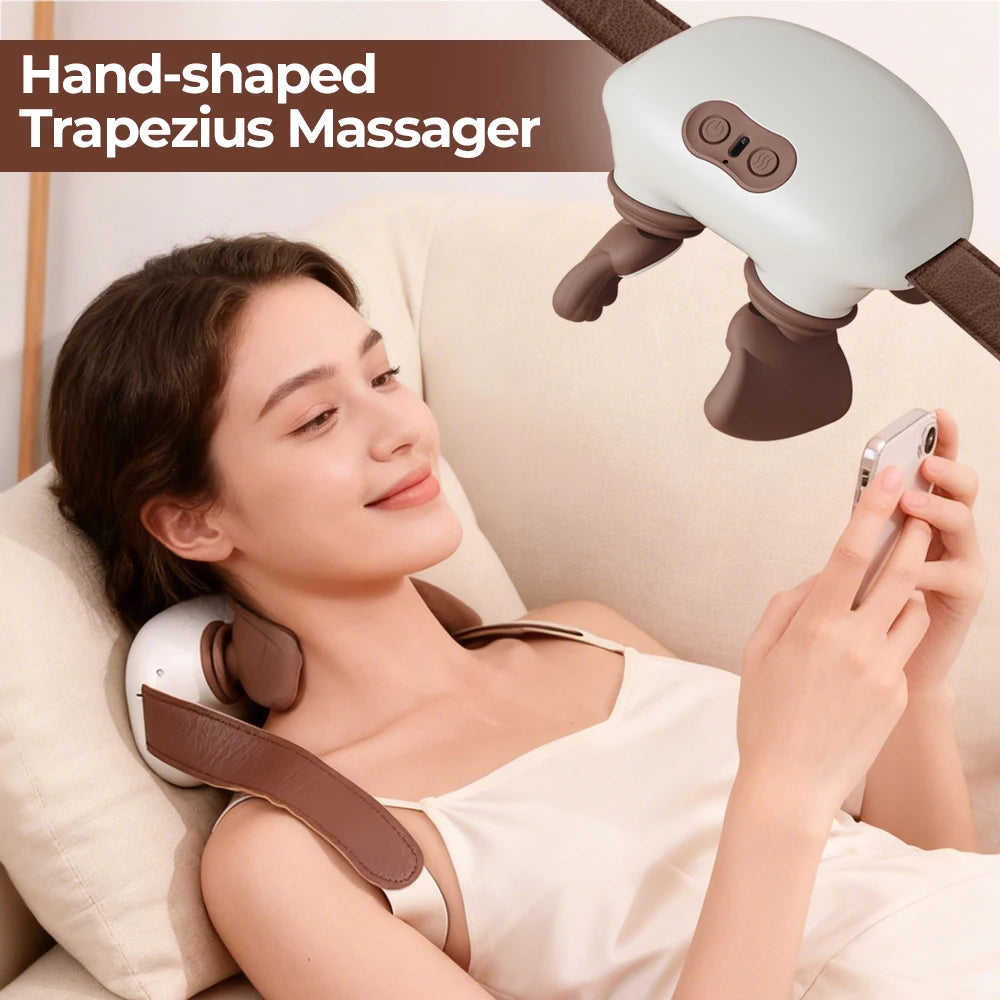 Foreverlily Bionic Pressure Neck Massager For Back And Shoulders