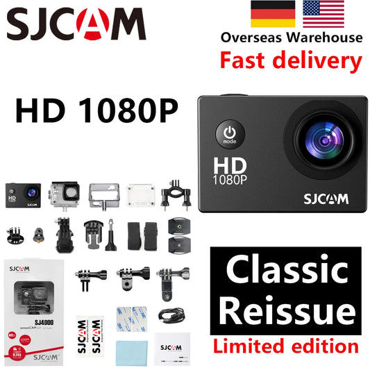 1080P Action Camera For Underwater Snorkeling Surfing Skiing