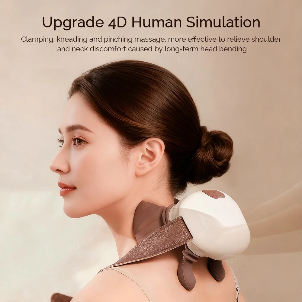 Foreverlily Bionic Pressure Neck Massager For Back And Shoulders