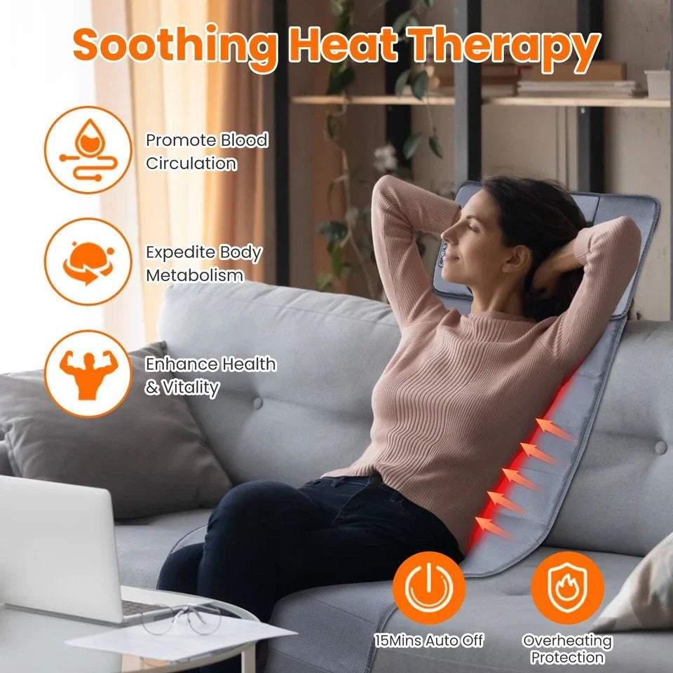 Electric Massage Mat With Heating Kneading And Vibrating Full Body