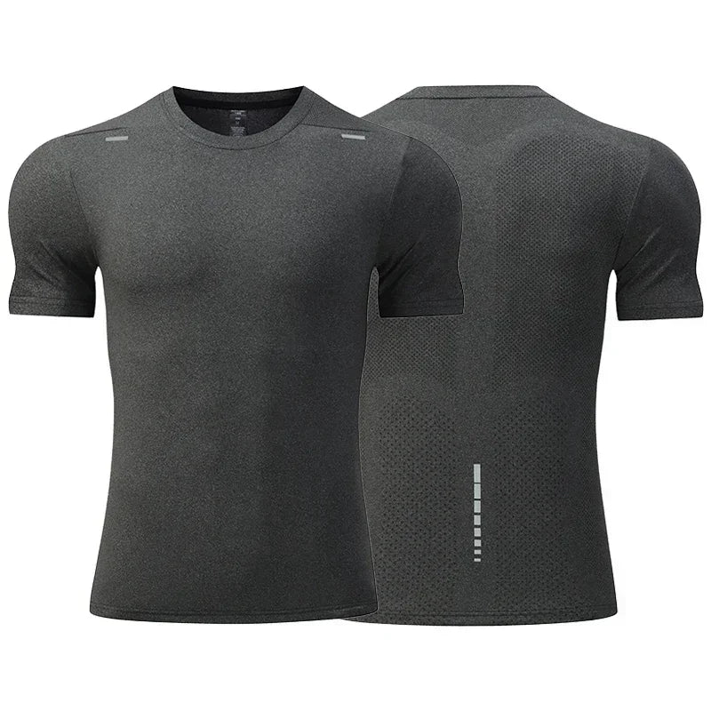 Shedao Men's Summer Breathable Quick Dry Cycling Top Outdoor Running T Shirt