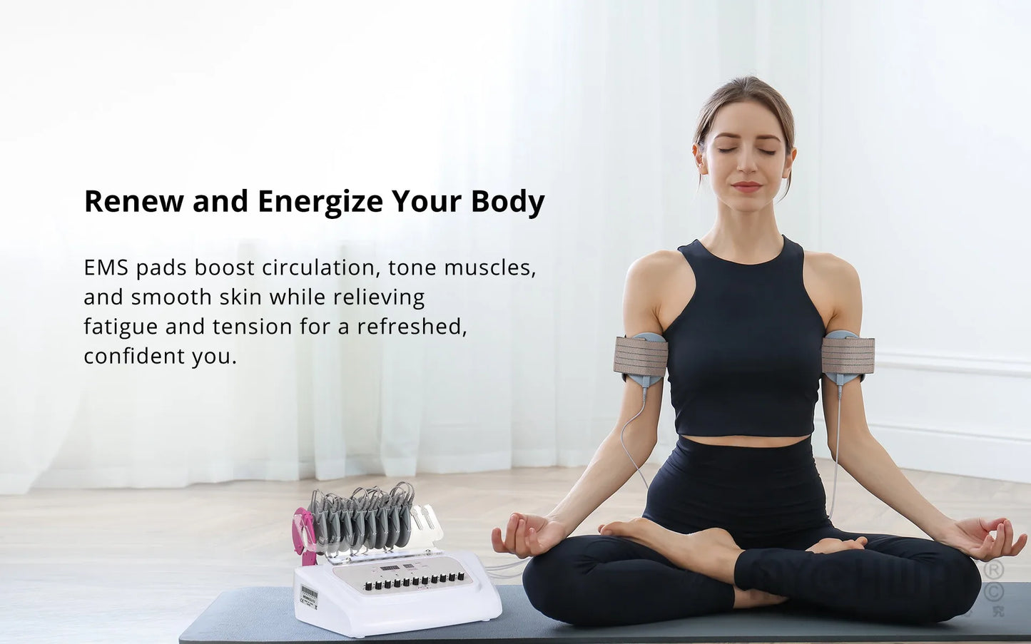 MYCHWAY EMS Muscle Stimulator For Hips Arms Abdomen
