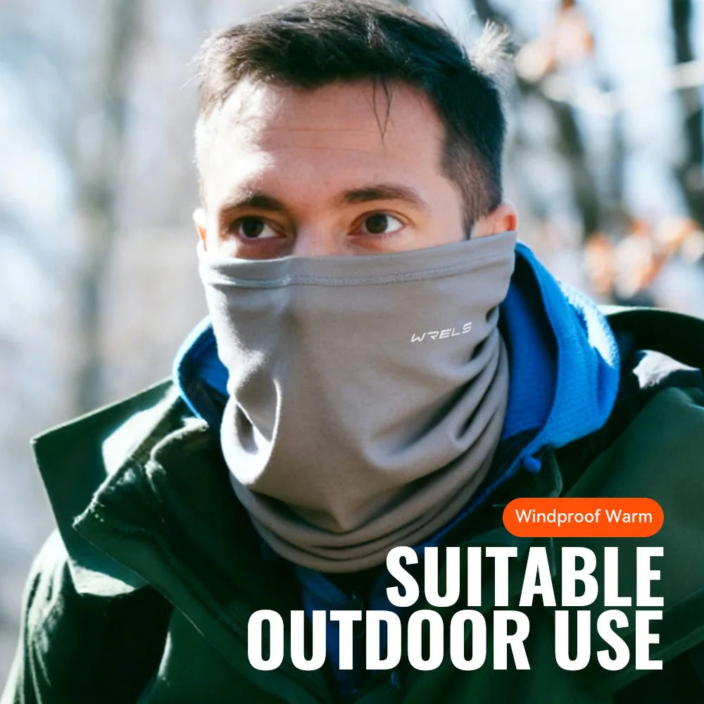 WRELS Winter Neck Gaiter Fleece Lined Windproof Face Warmer For Men And Women Outdoor Cold Weather Gear