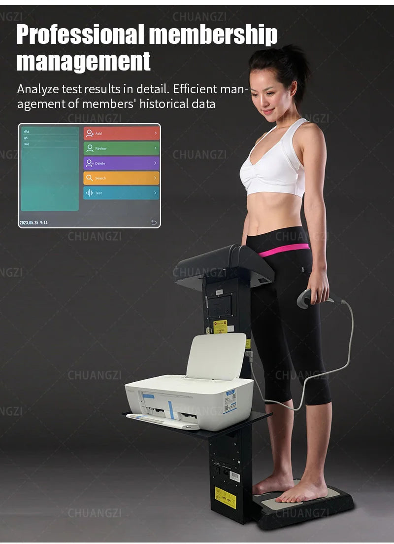 MYOSLIM Handheld Body Composition Analyzer With Printer For Gyms