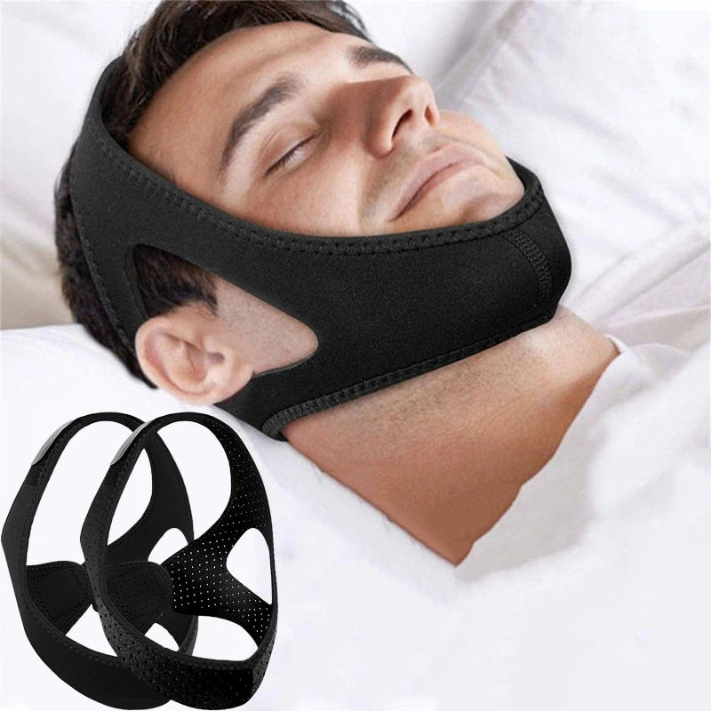 Anti Snore Chin Strap For Sleep Support And Snoring Reduction