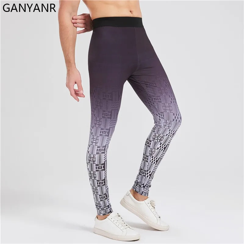 GANYANR Men Running Sets Sports Tracksuit For Fitness And Training