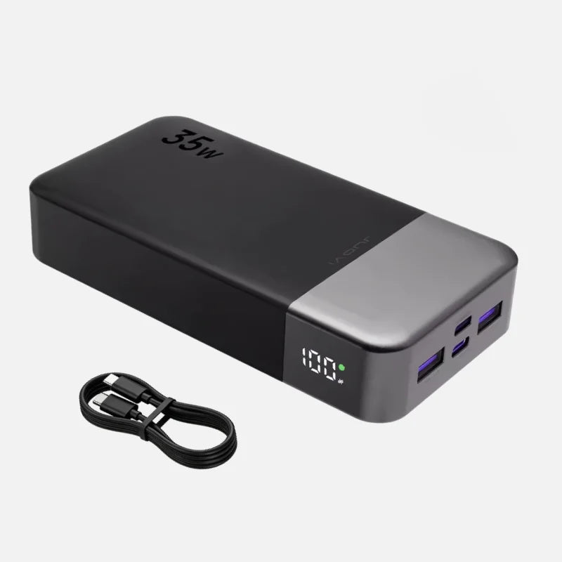 JUOVI 20000mAh PD 35W Power Bank With 4 USB Ports USB C USB A