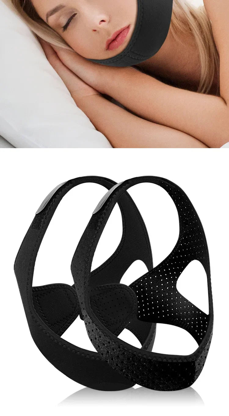 Anti Snore Chin Strap For Sleep Support And Snoring Reduction