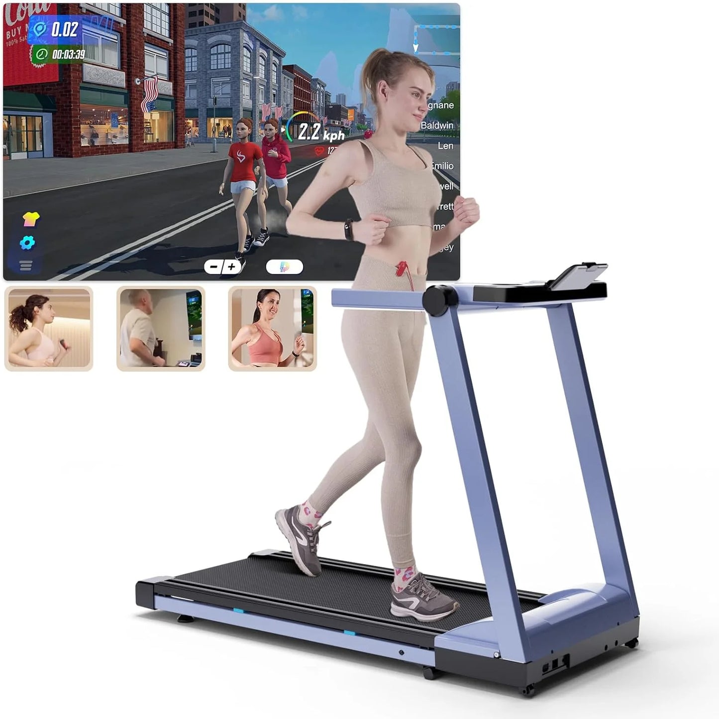 Superun Three Point Five HP Foldable Treadmill 6 Percent Incline