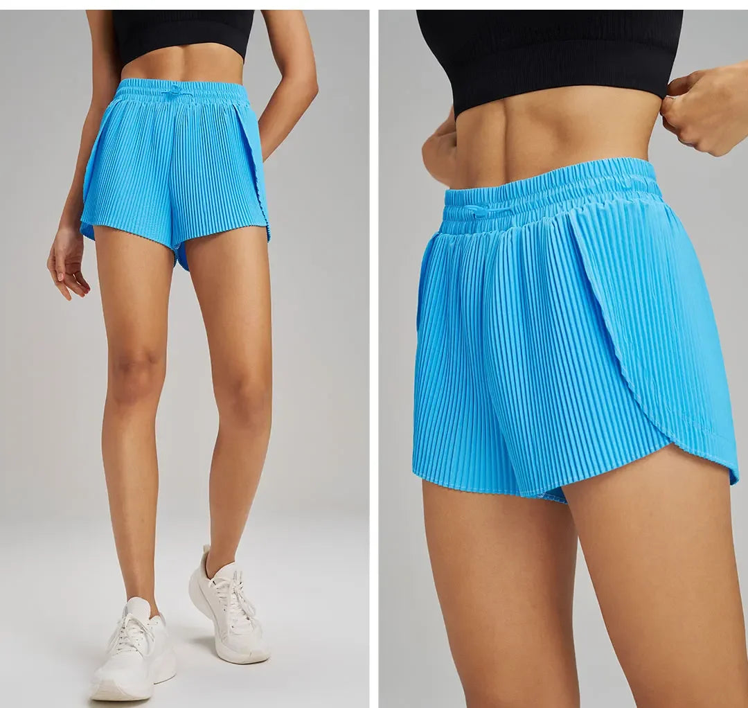 Sports Outdoor Yoga Shorts Skirt Set Breathable Quick Dry