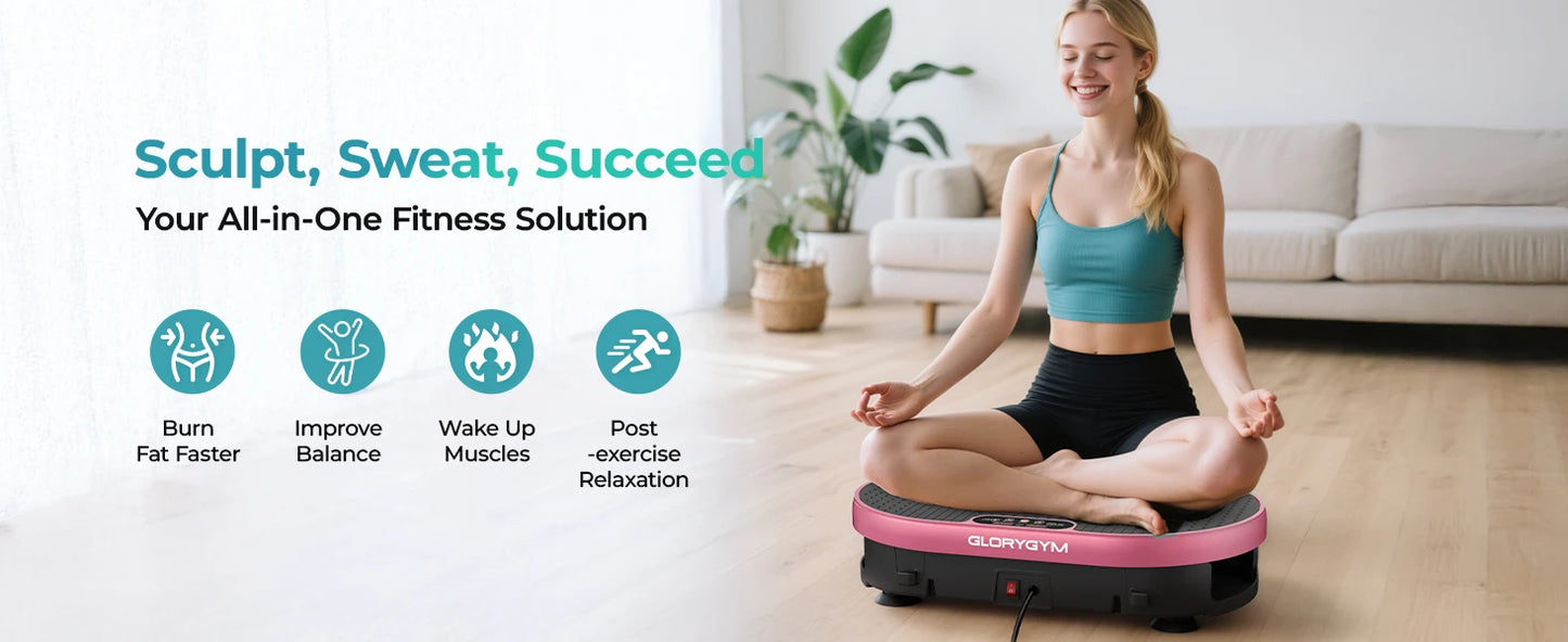 HTM Vibration Plate With Remote Control 120 Speed Levels