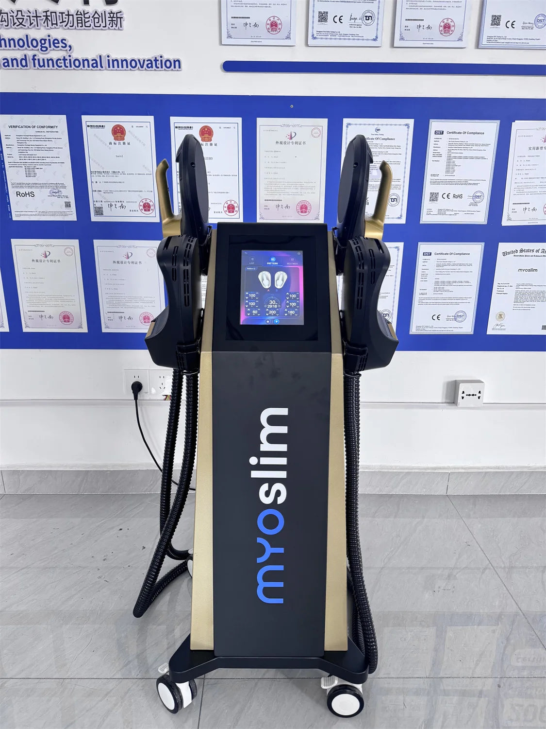 Myoslim RF High Intensity Electromagnetic Body Sculpting Machine