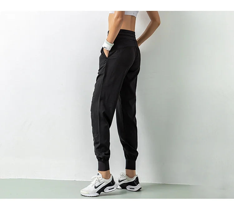 CZGUKE Women's Quick Dry Drawstring Joggers With Pockets