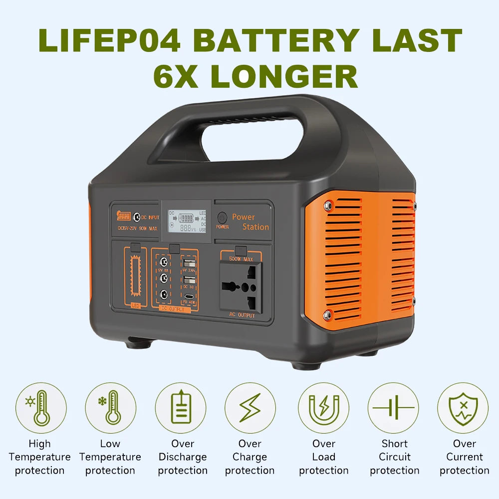 Jsdsolar Gaiaray 300W Portable Power Station 110V 460.8Wh Solar Generator