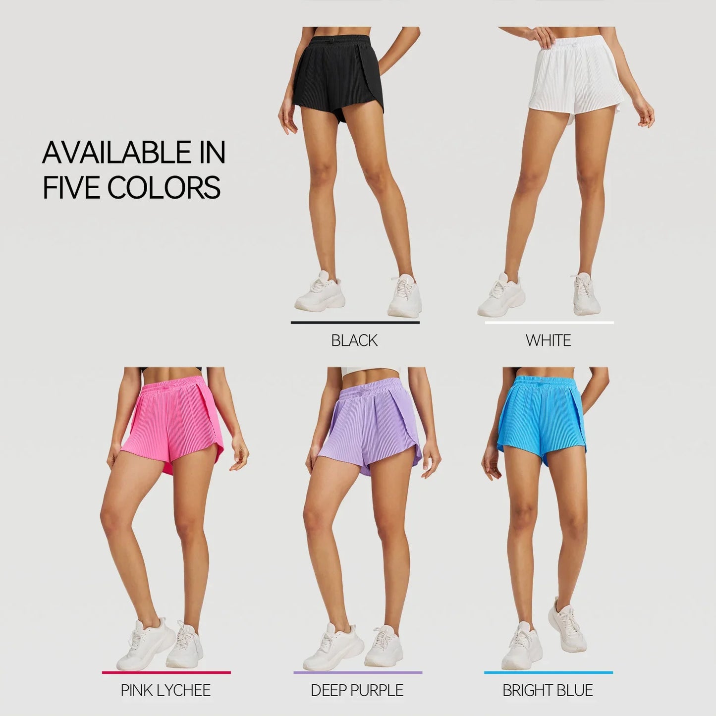 Sports Outdoor Yoga Shorts Skirt Set Breathable Quick Dry