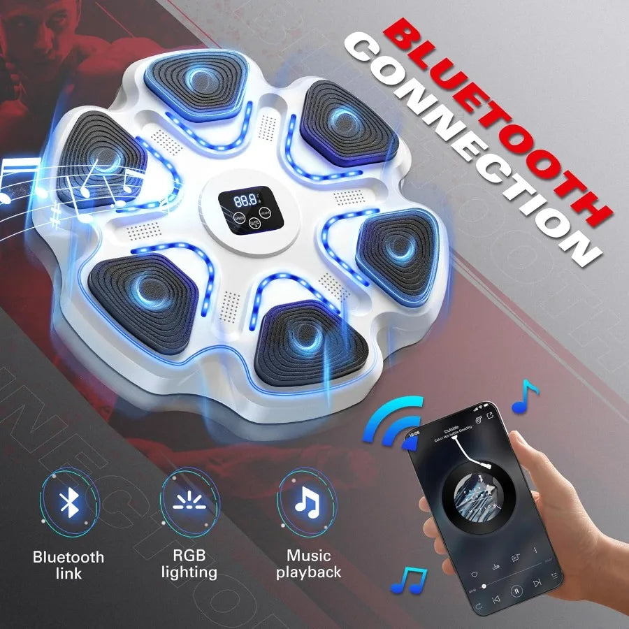 SHXI Wall Mounted Music Boxing Machine With Gloves For Adults LED Display Home Gym Cardio Trainer