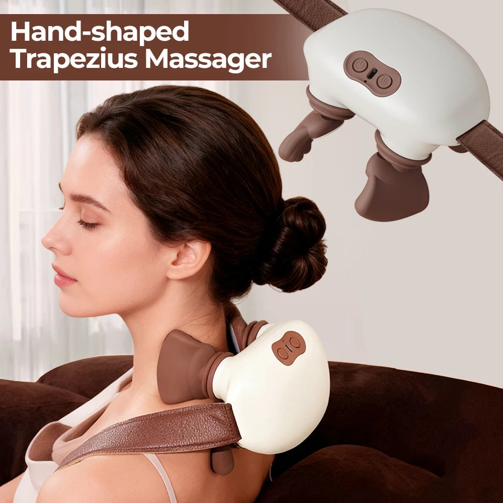 Foreverlily Bionic Pressure Neck Massager For Back And Shoulders